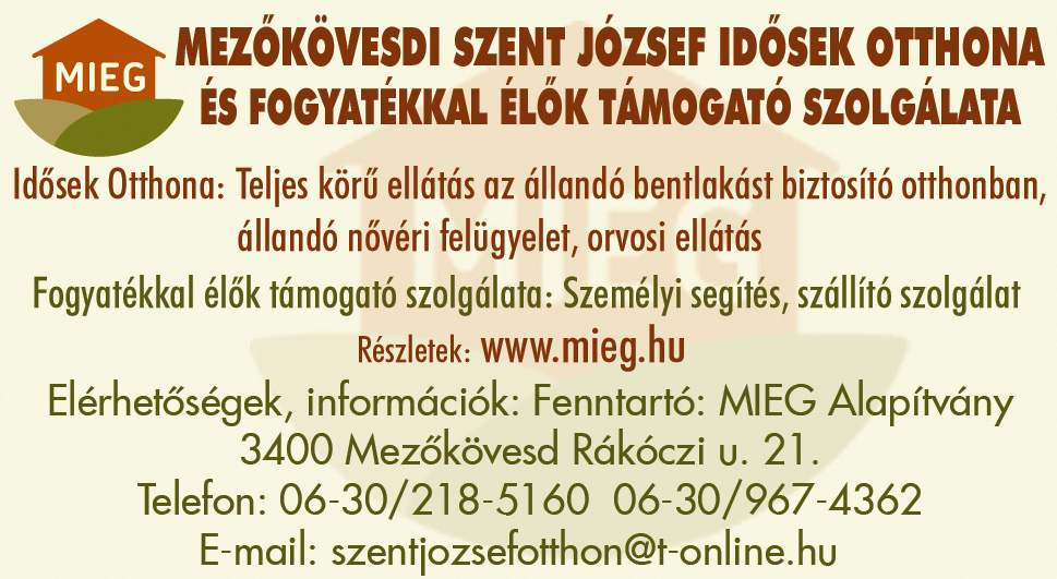 Idősek Otthona Mezőkövesd