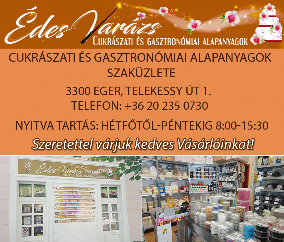 cukrászkellék Mezőkövesd