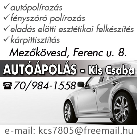 Autóápolás Mezőkövesd