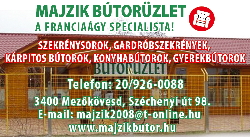 szekrénysor Mezőkövesd