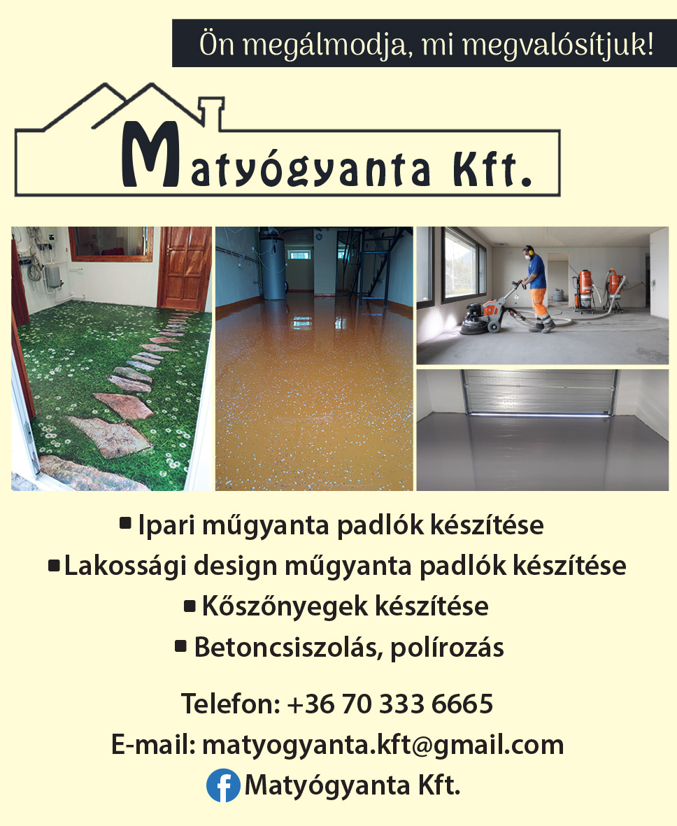 műgyanta padló Tiszaújváros