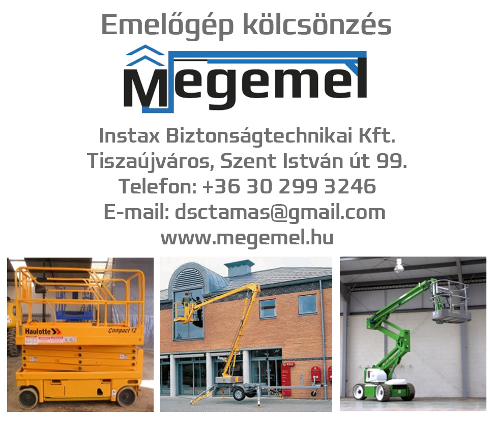 emelőgép bérlés Nyékládháza
