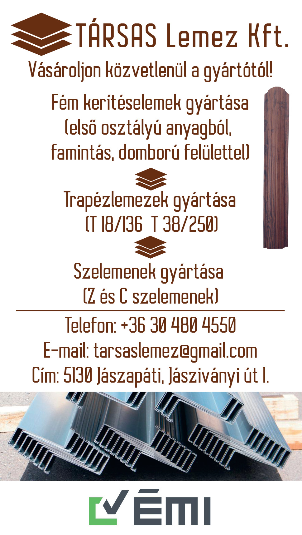 trapézlemez Mezőkövesd