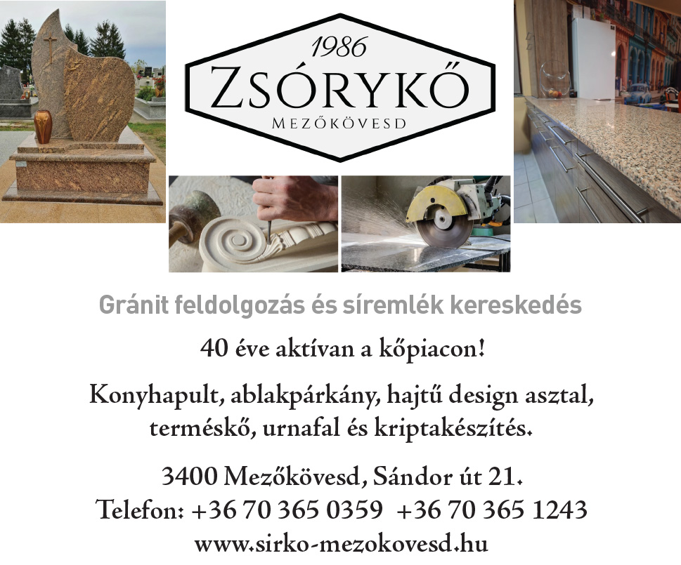 gránitkő Mezőkövesd